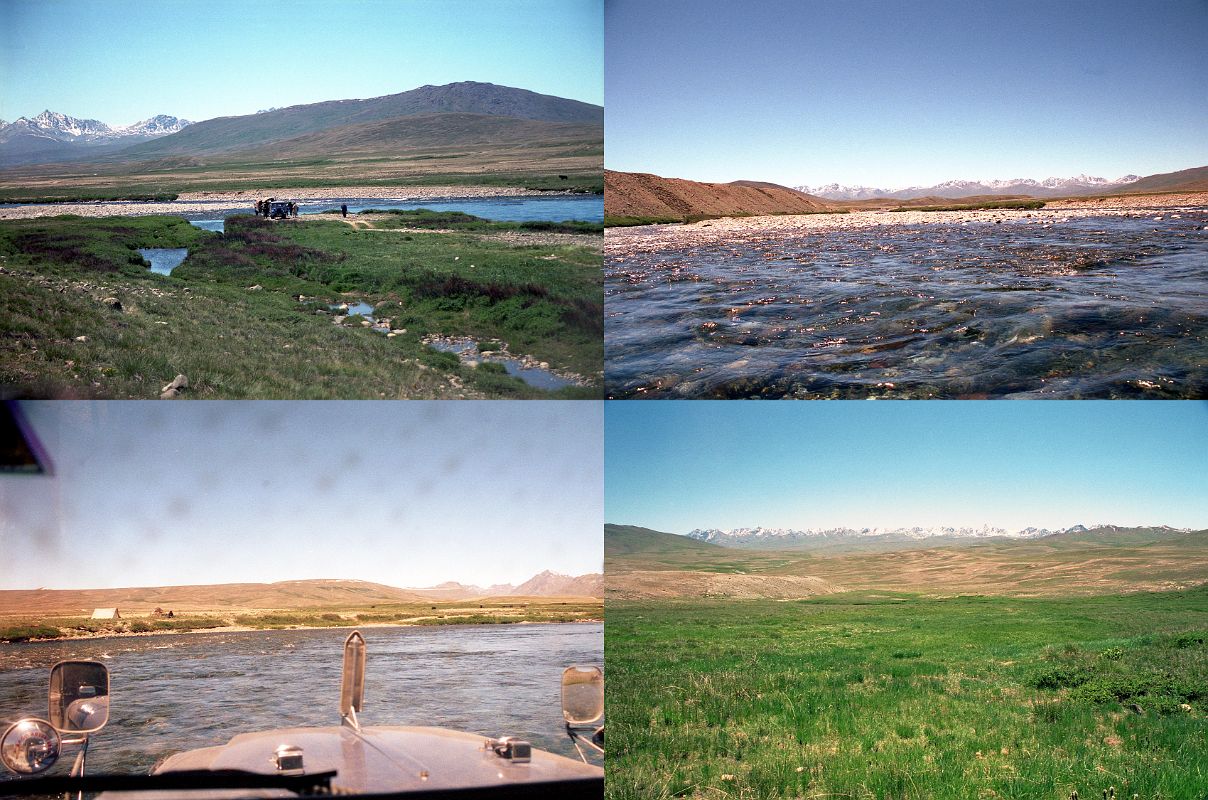 03 Crossing Deosai Plains From Skardu To Nanga Parbat Rupal Face The suspension bridge is not set up yet for the summer in the Deosai Plain, so we had an exciting crossing of the river by jeep.